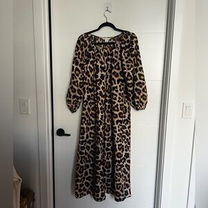 Leopard print dress midi from H&M